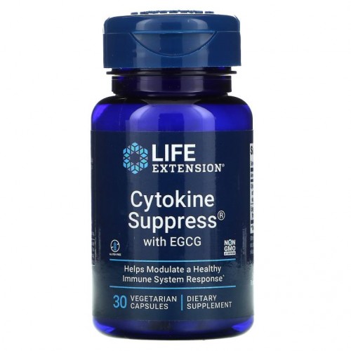Life Extension, EGCG 함유 Cytokine Suppress, 베지 캡슐 30정