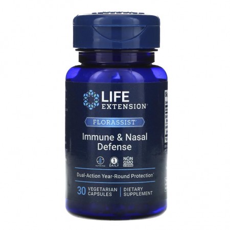 Life Extension, FLORASSIST 면역력 & 비강 보호제, 베지 캡슐 30정
