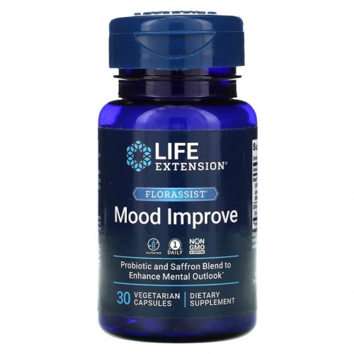 Life Extension, FLORASSIST 무드 임프루브, 베지 캡슐 30정