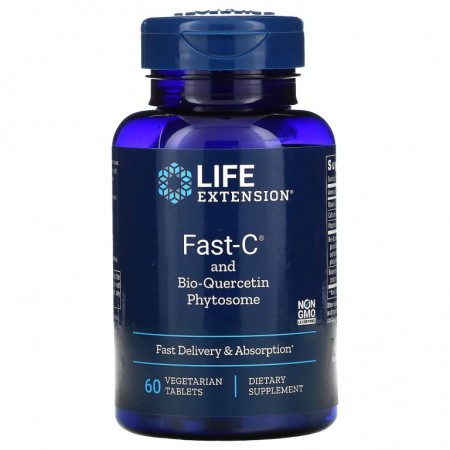 Life Extension, Fast-C 및 퀘르세틴 파이토솜, 60 식물성 정제