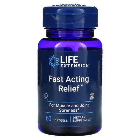 Life Extension, Fast Acting Relief, 60 Softgels