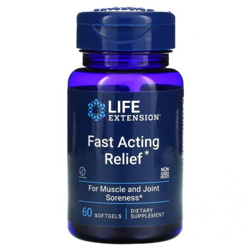 Life Extension, Fast Acting Relief, 60 Softgels