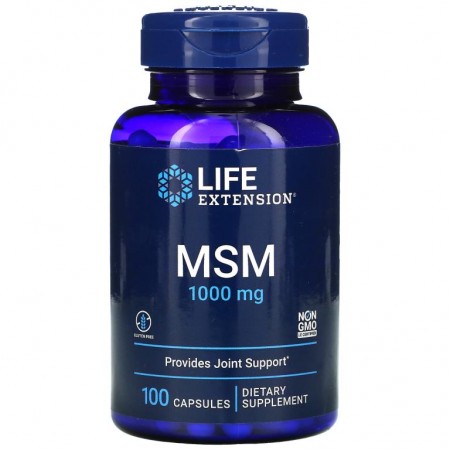 Life Extension, MSM, 1,000mg, 캡슐 100정