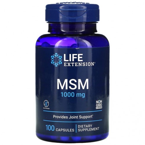 Life Extension, MSM, 1,000mg, 캡슐 100정
