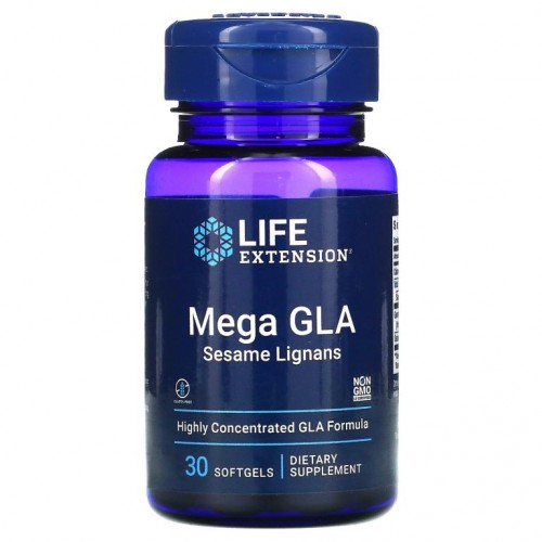 Life Extension, Mega GLA 참깨 리그난, 소프트젤 30정