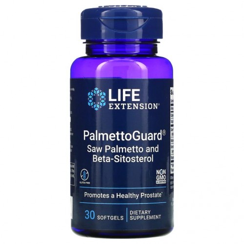 Life Extension, PalmettoGuard, 베타시토스테롤 함유 쏘팔메토, 소프트젤 30정