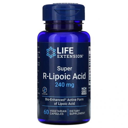 Life Extension, 슈퍼 R-리포산, 240mg, 베지 캡슐 60정