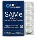 Life Extension, SAMe, S-아데노실-메티오닌, 400mg, 장용 코팅 30정