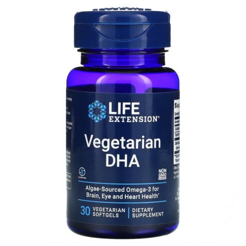 Life Extension, Vegetarian DHA, 30 Vegetarian Softgels