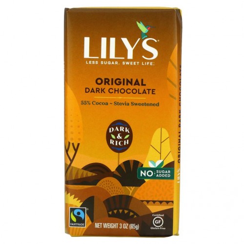 Lily's Sweets, 다크 초콜릿, 오리지널, 3 oz (85 g)