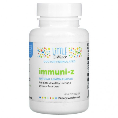 Little DaVinci, Immuni-Z, 천연 레몬, 사탕 정제 60정