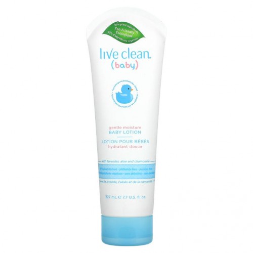 Live Clean, 베이비, 젠틀 모이스처, 베이비 로션, 227ml(7.7fl oz)