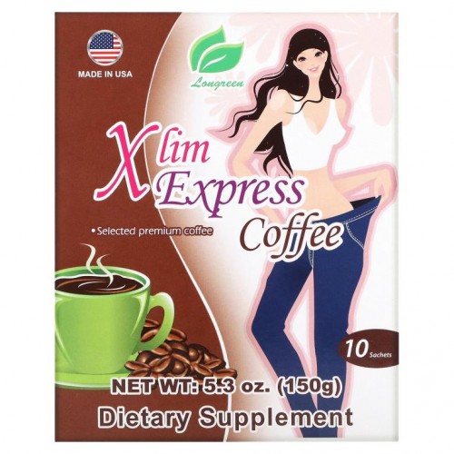 Longreen, 엑스림 익스프레스 커피, 10 봉지, 5.3 oz (150 g)