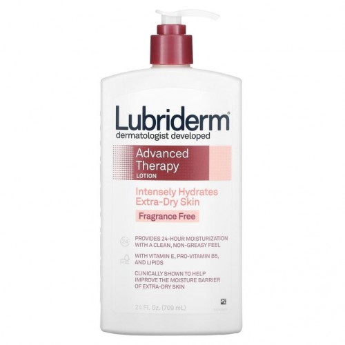 Lubriderm, 어드밴스드 테라피 로션, 극건성 피부 집중 보습, 709ml(24fl oz)