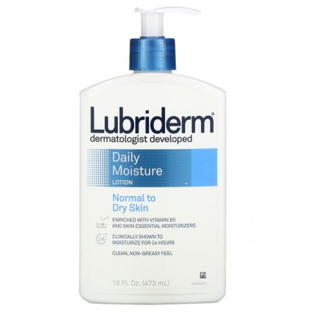 Lubriderm, 데일리 모이스처 로션, 473ml(16fl oz)