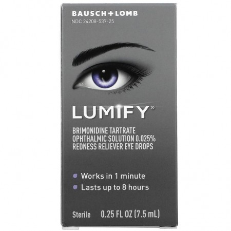 Lumify, 충혈 완화제 점안액, 7.5ml(0.25fl oz)