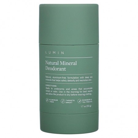 Lumin, 천연 미네랄 데오드란트, 1.7oz(50g)