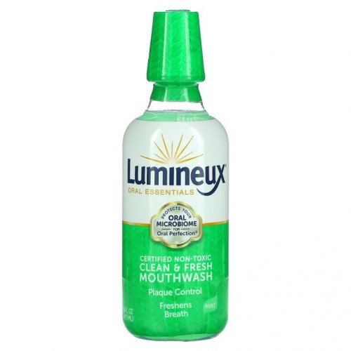 Lumineux Oral Essentials, 인증받은 무독성 클린 앤 프레시 구강 청결제, 민트, 473ml(16fl oz)