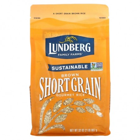 Lundberg, Brown Short Grain Rice, 2 lbs (907 g)