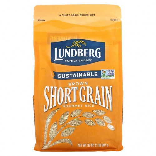 Lundberg, Brown Short Grain Rice, 2 lbs (907 g)