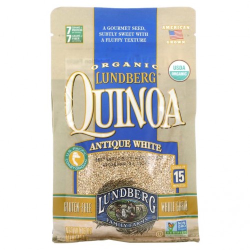 Lundberg, Organic Quinoa, Antique White, 16 oz (454 g)