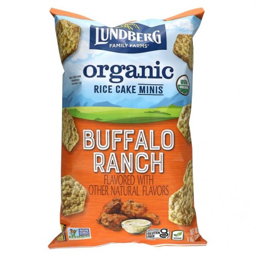 Lundberg, Organic Rice Cake Minis, Buffalo Ranch, 5 oz (142 g)