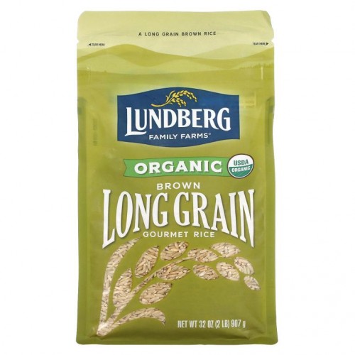 Lundberg, 유기농 롱 그레인 고급 현미, 907g(32oz)