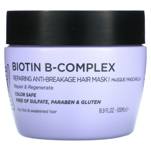 Luseta Beauty, Biotin B-Complex, Repairing Anti-Breakage Hair Mask, 16.9 fl oz (500 ml)