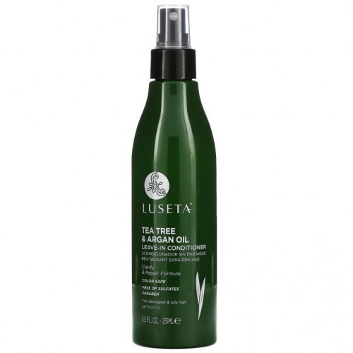 Luseta Beauty, Tea Tree & Argan Oil, Leave-In Conditioner, For Damaged & Oily Hair, 8.5 fl oz (251 ml)