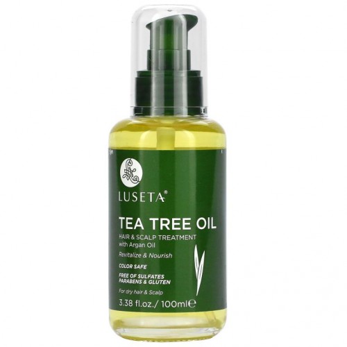 Luseta Beauty, Tea Tree Oil, Hair & Scalp Treatment With Argan Oil, 3.38 fl oz (100 ml)