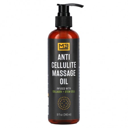 M3 Naturals, 안티 셀룰라이트 마사지 오일, 240ml(8fl oz)