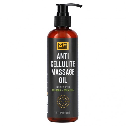 M3 Naturals, 안티 셀룰라이트 마사지 오일, 240ml(8fl oz)