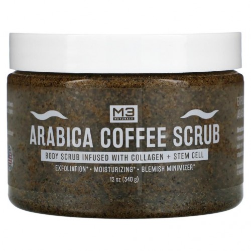 M3 Naturals, Arabica Coffee Scrub, 12 oz (340 g)