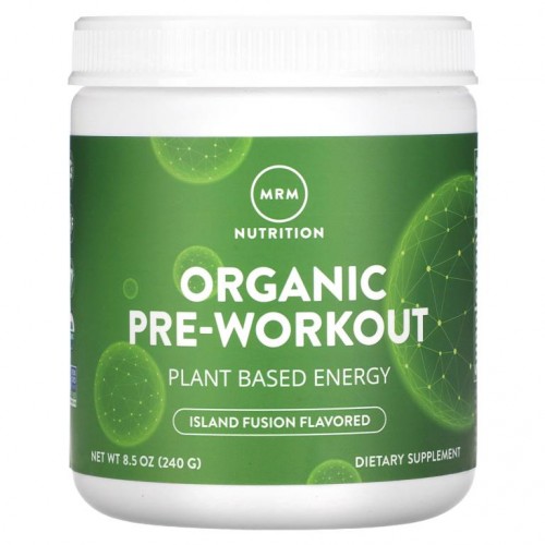 MRM Nutrition, 오가닉 프리-워크아웃, 아일랜드 퓨전, 240g(8.5oz)