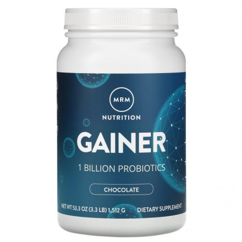 MRM Nutrition, Nutrition, 게이너, 초콜릿, 프로바이오틱 10억 마리, 1,512g(3.3lbs)