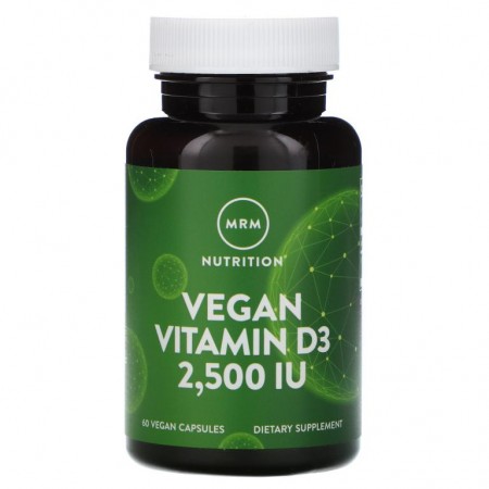 MRM Nutrition, Nutrition, 비건 비타민D3, 2,500IU, 베지 캡슐 60정