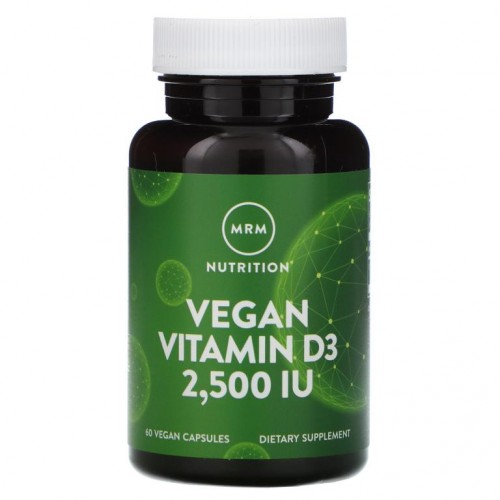 MRM Nutrition, Nutrition, 비건 비타민D3, 2,500IU, 베지 캡슐 60정