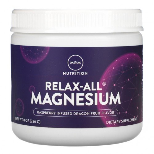 MRM Nutrition, Relax-All 마그네슘, 라즈베리가 들어간 용과, 226g(8oz)
