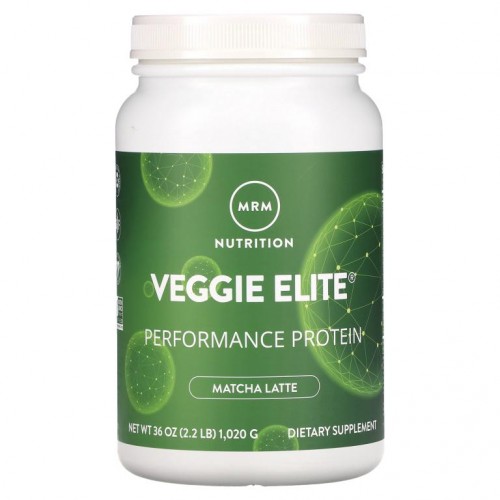 MRM Nutrition,  Veggie Elite Performance Protein, Matcha Latte, 2.2 lb (1,020 g)