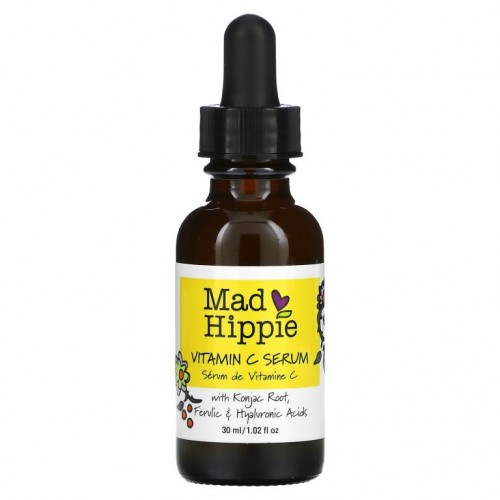 Mad Hippie, 비타민C 세럼, 8가지 활성 성분, 30ml(1.02fl oz)