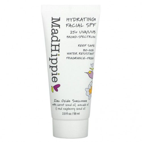 Mad Hippie, 하이드레이팅 페이셜 SPF 25+, 향료 무함유, 59ml(2fl oz)