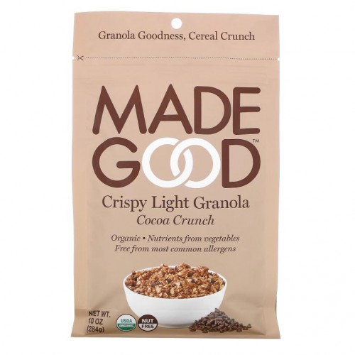MadeGood, Crispy Light Granola, Cocoa Crunch, 10 oz (284 g)