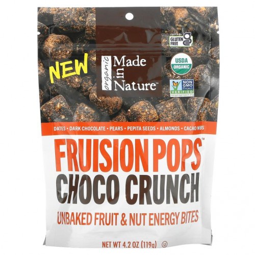 Made in Nature, 유기농 피기 팝스, 슈퍼스낵스, 초코 크런치, 4.2 온스 (119 g)