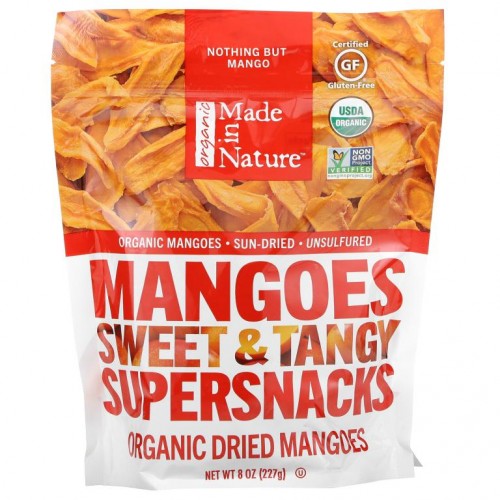 Made in Nature, 유기농 건망고, 새콤 달콤 슈퍼스낵, 227g(8oz)