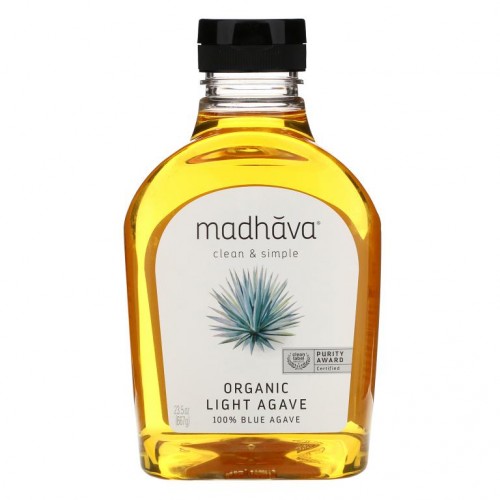 Madhava Natural Sweeteners, 유기농 골든 라이트 블루 아가베, 23.5 oz (667 g)