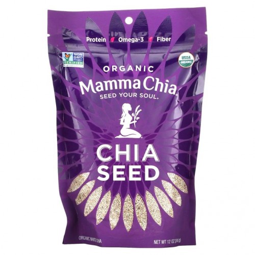 Mamma Chia, 유기농 화이트 치아씨, 12 온스 (340 g)