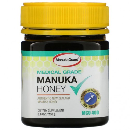 ManukaGuard, 마누카 꿀, 의료용 등급, MGO 400, 250g(8.8oz)