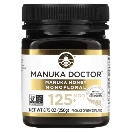 Manuka Doctor, 마누카 꿀, 단일꽃꿀, MGO 125+, 250g(8.75oz)