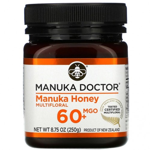 Manuka Doctor, 마누카 꿀, 잡화꿀, MGO 60+, 250g(8.75oz)