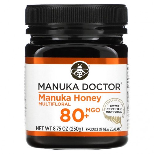 Manuka Doctor, 마누카 꿀, 잡화꿀, MGO 80+, 250g(8.75oz)